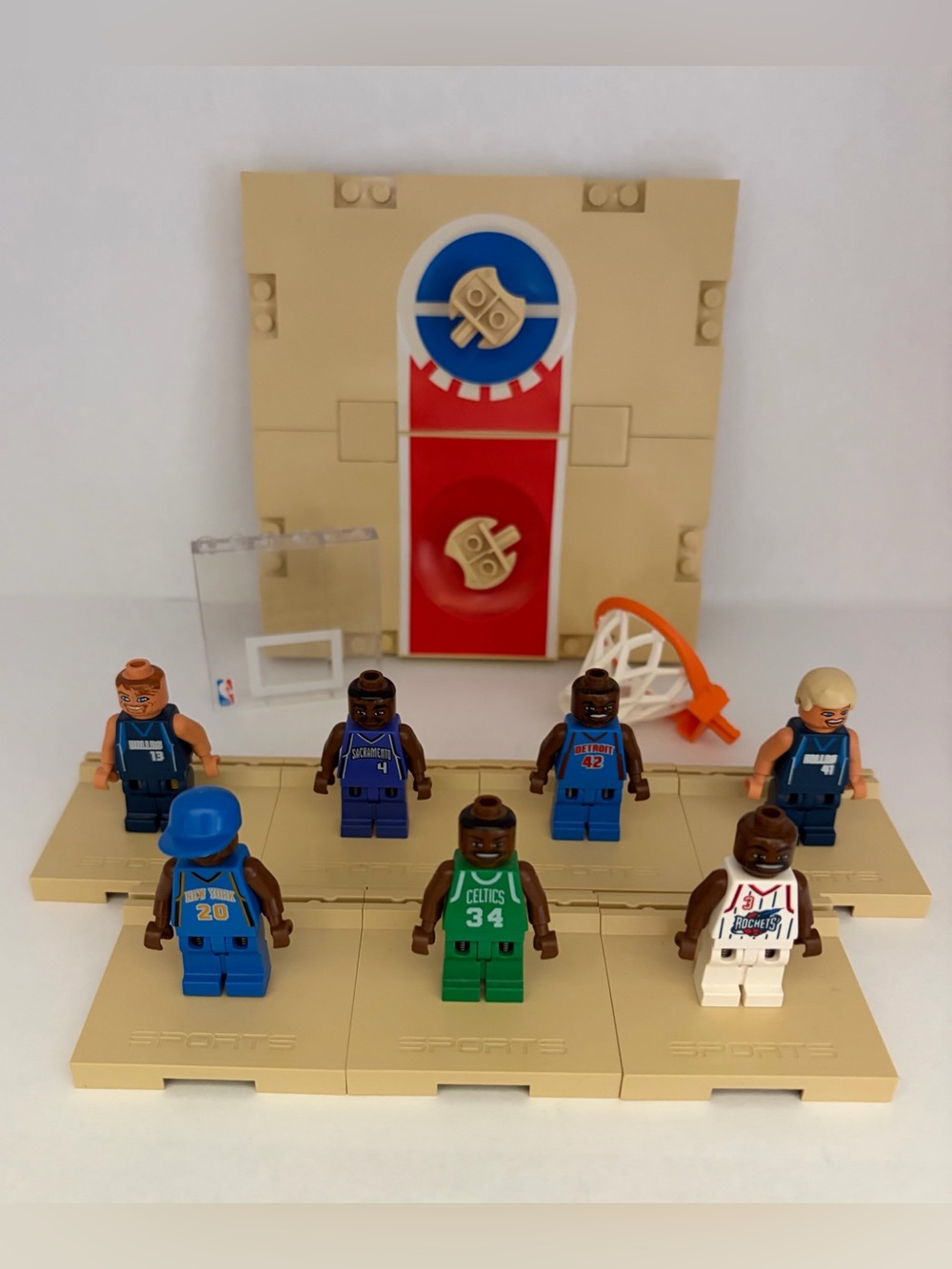 NBA LEGO 7 Basketball Minifigures